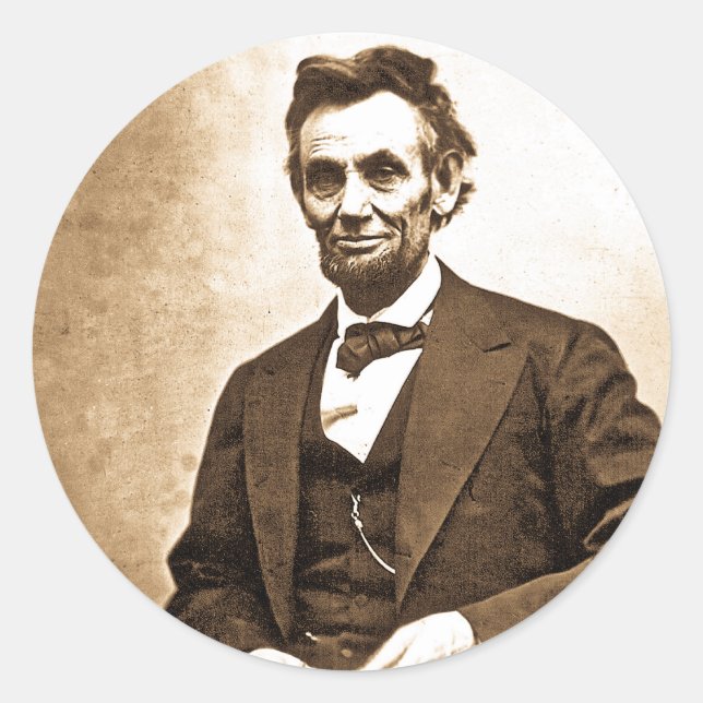 The Great Emancipator - Abe Lincoln (1865) Classic Round Sticker (Front)