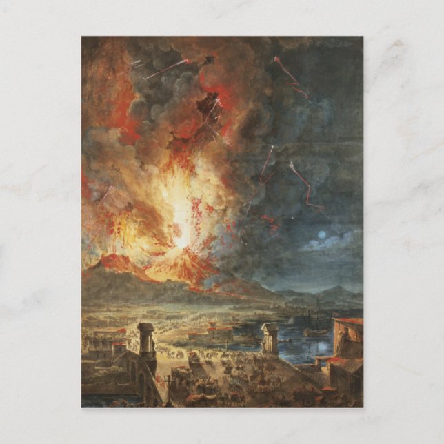 The Great Eruption of Mt. Vesuvius Postcard (Front)