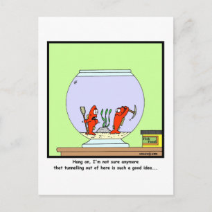 The Great Escape: Goldfish cartoon Postcard