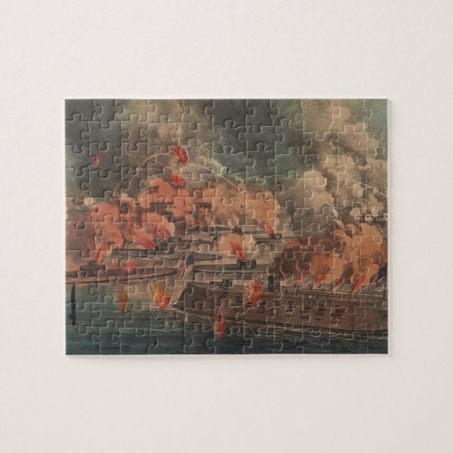 The Great Fight At Charleston 1863 Civil War Jigsaw Puzzle (Horizontal)