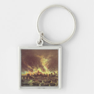 The Great Fire of London, 1666 Keychain