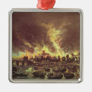 The Great Fire of London, 1666 Metal Ornament