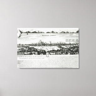 The Great Fire of London in 1666 Canvas Print