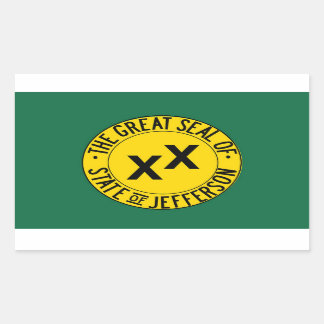 The great flag of the State of Jefferson, USA Sticker