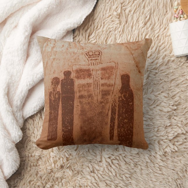 The Great Gallery,Horseshoe Canyon, Utah Throw Pillow (Blanket)