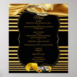 The Great Gatsby Inspiration Menu Poster