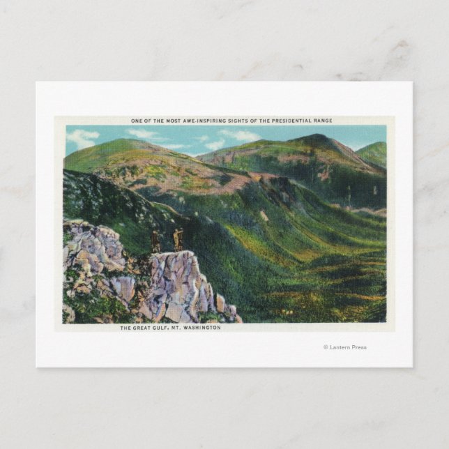 The Great Gulf of the Presidential Range View Postcard (Front)