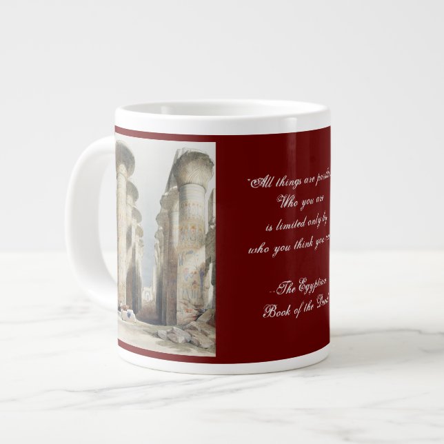 The Great Hall at Karnak Temple Jumbo Mug (Front Left)