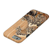 The Great Hokusai Wave Bamboo Wood Style Case-Mate iPhone Case (Bottom)