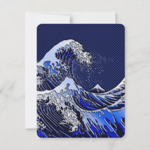The Great Hokusai Wave chrome carbon fibre styles