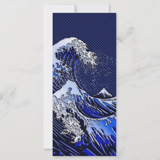 The Great Hokusai Wave chrome carbon fibre styles (Front)