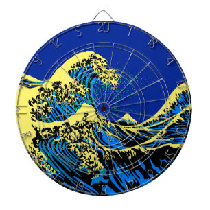 The Great Hokusai Wave in Pop Art Style Accent Dartboard