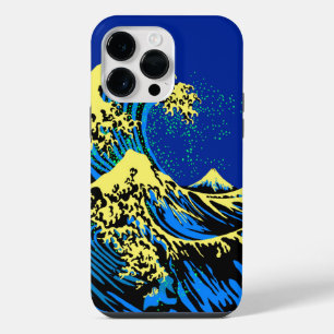 The Great Hokusai Wave in Pop Art Style iPhone 14 Pro Max Case
