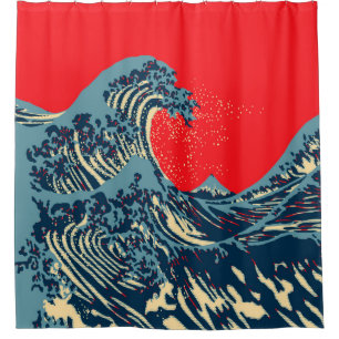The Great Hokusai Wave in Pop Style