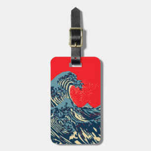 The Great Hokusai Wave Pop Decor Luggage Tag