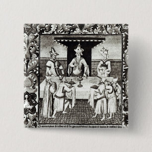 The Great Khan's feast 2 Inch Square Button
