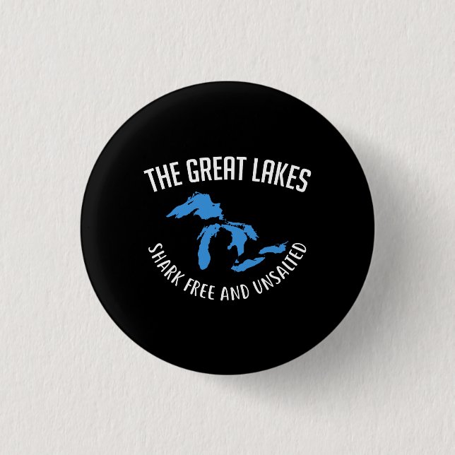 The Great Lakes 1 Inch Round Button (Front)