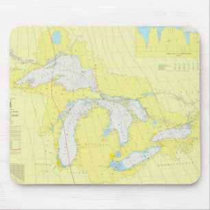 The Great Lakes Chart Mouse Pad