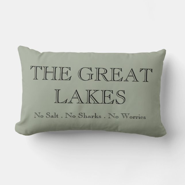 The Great Lakes Lumbar Pillow (Front)