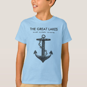 The Great Lakes, nautical anchor design T-Shirt