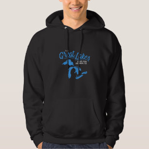 The Great Lakes Shark Free Unsalted  Michigan Hoodie