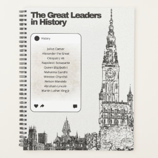 The Great Leaders in History Planner