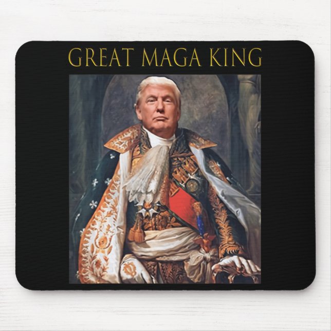 The Great Maga King Fun Trump Ultra Maga King  Mouse Pad (Front)