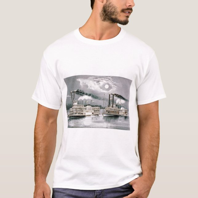 The Great Mississippi Steamboat Race - 1870 T-Shirt (Front)