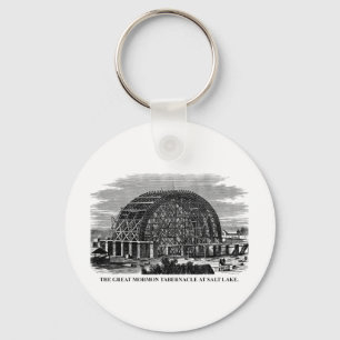 The Great Mormon Tabernacle at Salt Lake Keychain