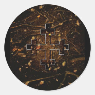 The Great Mother (Earth) Māra cross Classic Round Sticker