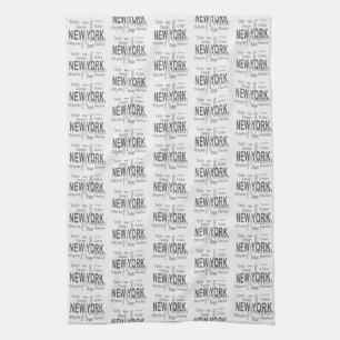The Great New York City (typography)    Kitchen Towel