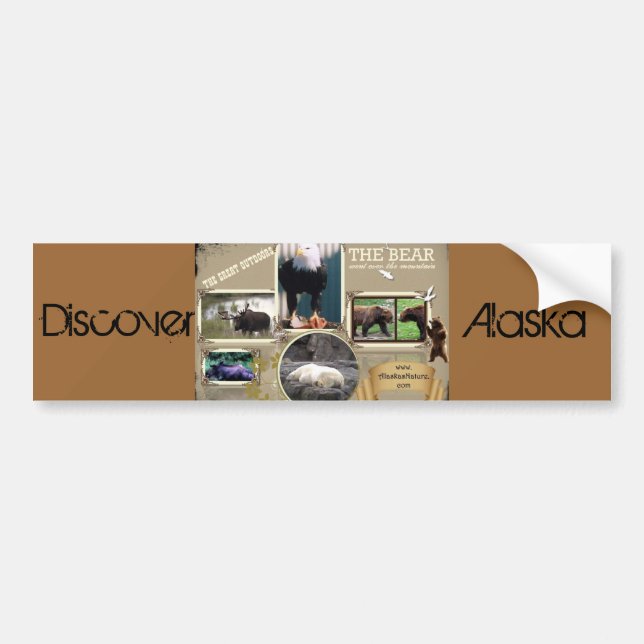 The Great Outdoors in Alaska Bumper Sticker (Front)