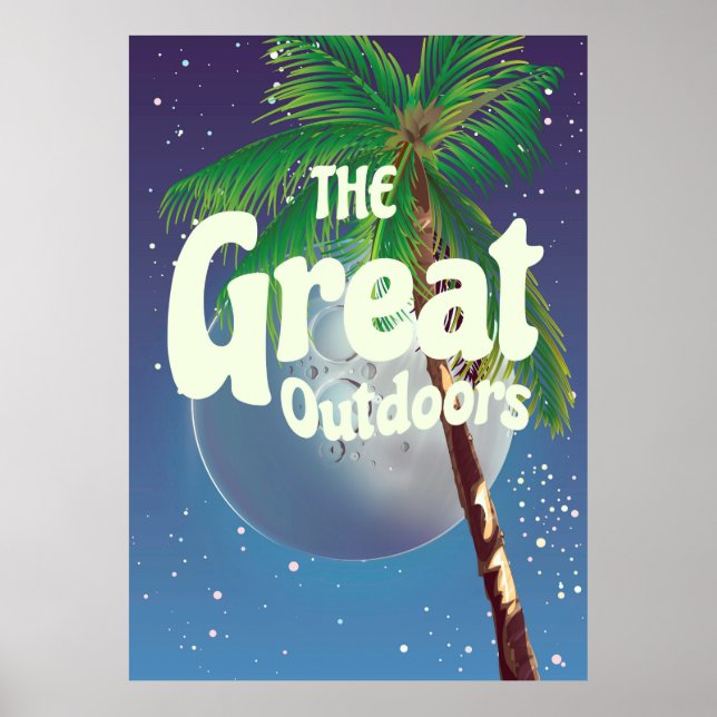 The Great Outdoors Palm and Moon Poster (Front)