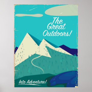 The Great Outdoors vintage poster