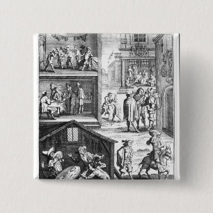 The Great Plague 2 Inch Square Button
