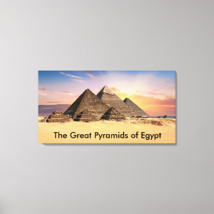The Great Pyramids of Egypt Canvas Print