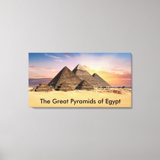 The Great Pyramids of Egypt Canvas Print (Front)