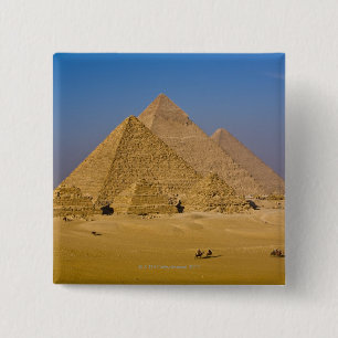 The Great Pyramids of Giza, Egypt 2 Inch Square Button
