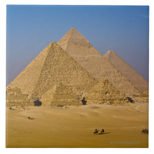 The Great Pyramids of Giza, Egypt Tile