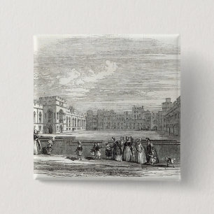 The Great Quadrangle, Windsor Castle 2 Inch Square Button