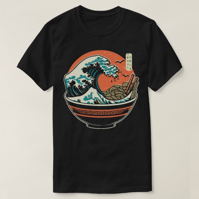 The Great Ramen Wave T-Shirt (Design Front)