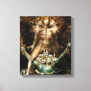 The Great Red Dragon and the Beast from the Sea Canvas Print
