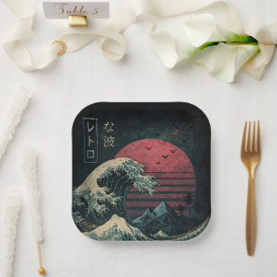 The Great Retro Wave Classic Paper Plate