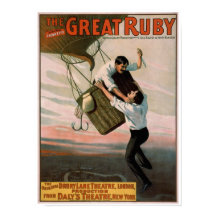 "The Great Ruby" Vintage Theatre Poster