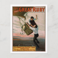"The Great Ruby" Vintage Theatre Poster