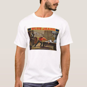 'The Great Saw Mill Scene', Poster for 'Blue Jeans T-Shirt