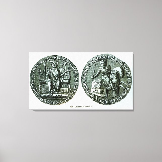 The Great Seal of Edward I Canvas Print (Front)