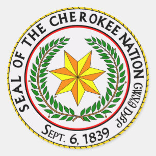 The Great Seal Of The Cherokee Nation Oklahoma 