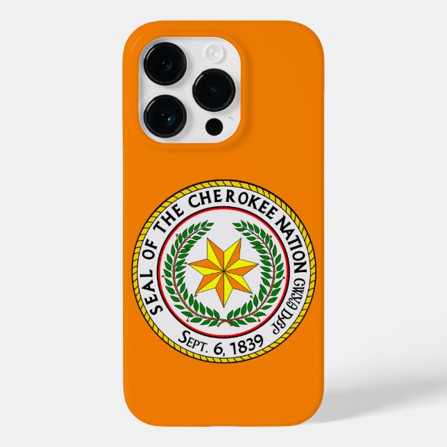The Great Seal Of The Cherokee Nation Oklahoma  Case-Mate iPhone Case (Back)