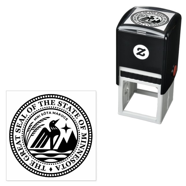 The Great Seal of The State of Minnesota Self-inking Stamp (In Situ)